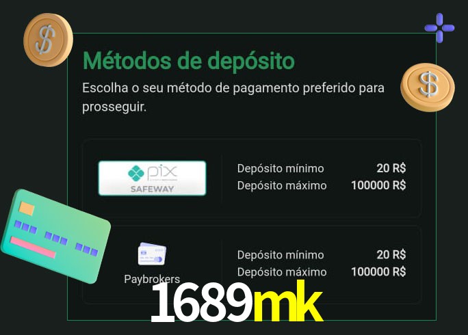 O cassino 1689mk oferece uma grande variedade de métodos de pagamento