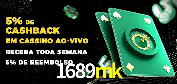 Promoções do cassino ao Vivo 1689mk